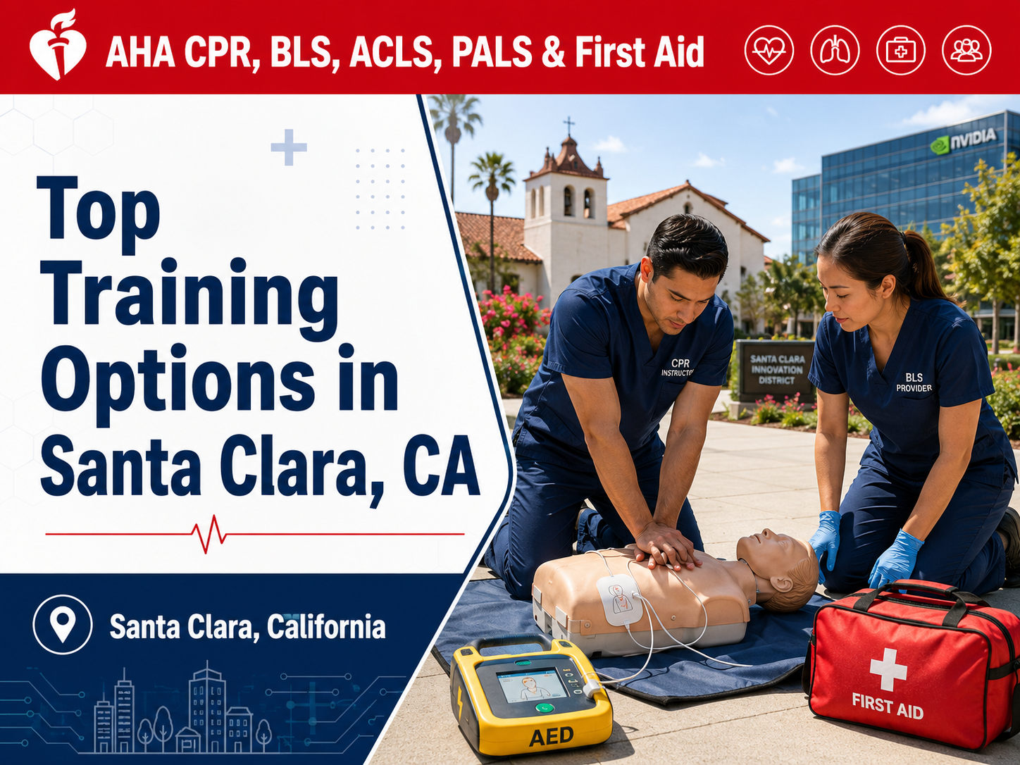 Top 5 Places To Find American Heart Association BLS, ACLS, PALS, CPR, and First-aid Certification Courses in Santa Clara, CA